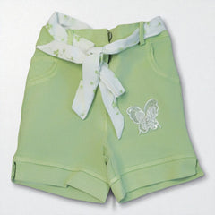 Elegant Girls' Bow-Tie Top and Shorts Combo – Perfect for Summer Days