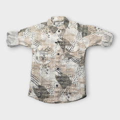 Trendy Full Sleeve Printed Shirt for Boys – Soft Cotton Fabric