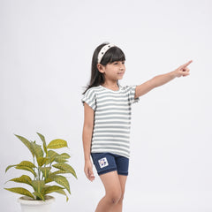 Fashionable Girls Striped Cotton T-Shirt – Perfect Everyday Wear