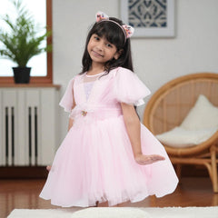 Fancy Star Flower Frock - Enchanting Dress for Parties and Celebrations
