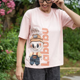 Women's Oversized T-Shirt – Labubu Cartoon Print