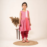 Girls Maroon Salwar Suit with Dupatta – Ethnic Party & Festive Wear