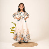 Girls Floral Gown with Jacket – Party & Festive Ethnic Wear
