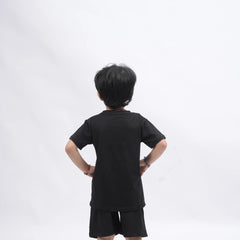 Tom & Jerry Boys’ Coord Set – Cartoon Print T-Shirt & Shorts (Black, Off White, Brown, Pink)
