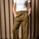 Women’s Olive Green Cargo Pyjamas – Relaxed Fit Trendy Bottoms