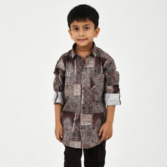 Boys' Elegant Fancy Shirt, Trousers & Belt Outfit