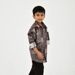 Boys' Elegant Fancy Shirt, Trousers & Belt Outfit