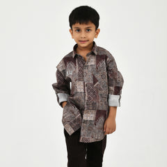 Boys' Elegant Fancy Shirt, Trousers & Belt Outfit