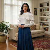 Ruffle Embellished Top for Women – Stylish Party & Casual Wear