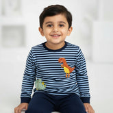 Baby Boys Outfit Set - Soft Striped T-Shirt and Trousers