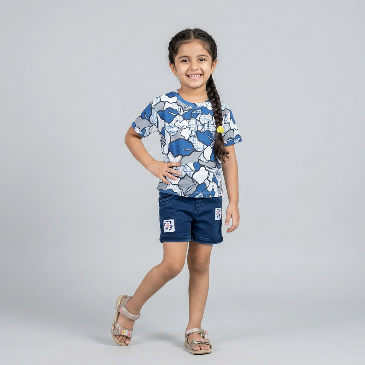 Girls Abstract Print T-Shirt