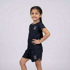 Girls Co-Ord Set – Casual Cotton T-Shirt & Shorts Outfit for Kids