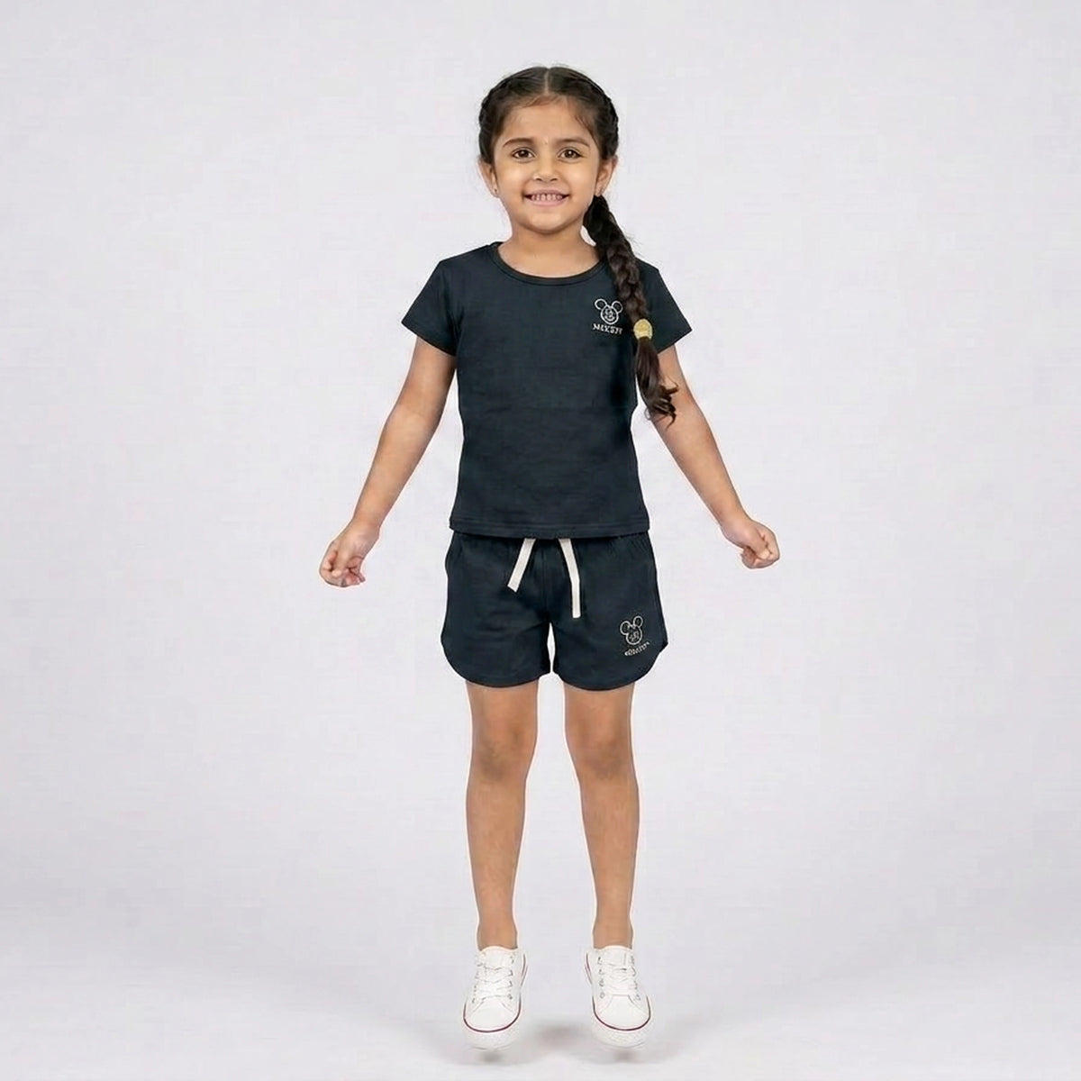 Girls Co-Ord Set – Casual Cotton T-Shirt & Shorts Outfit for Kids - image 4