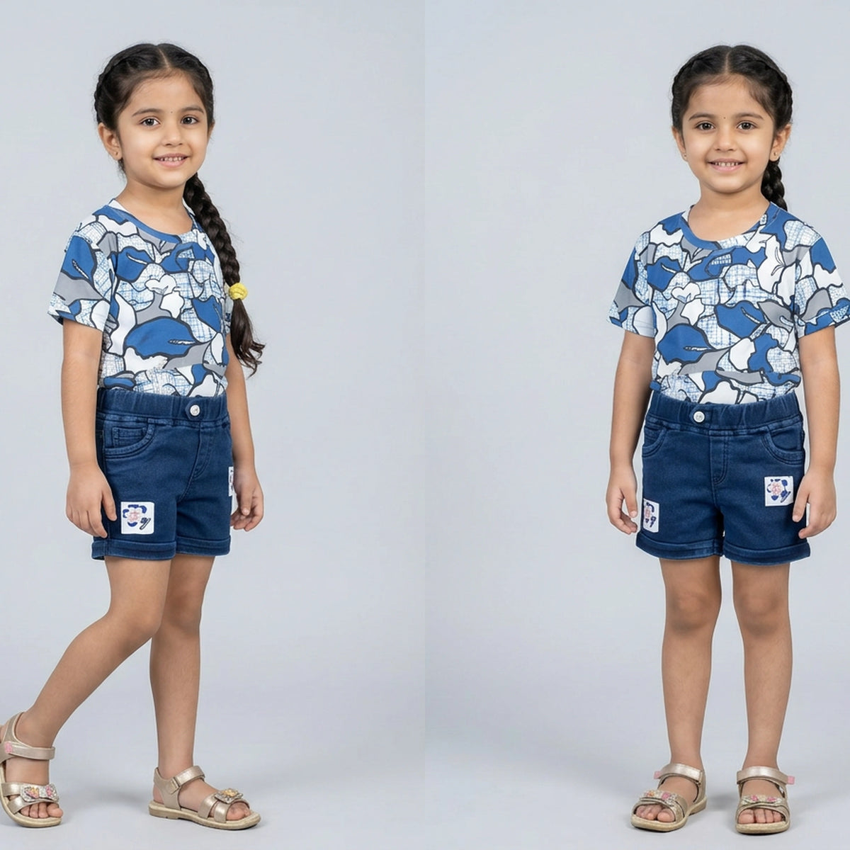 Girls Abstract Print T-Shirt