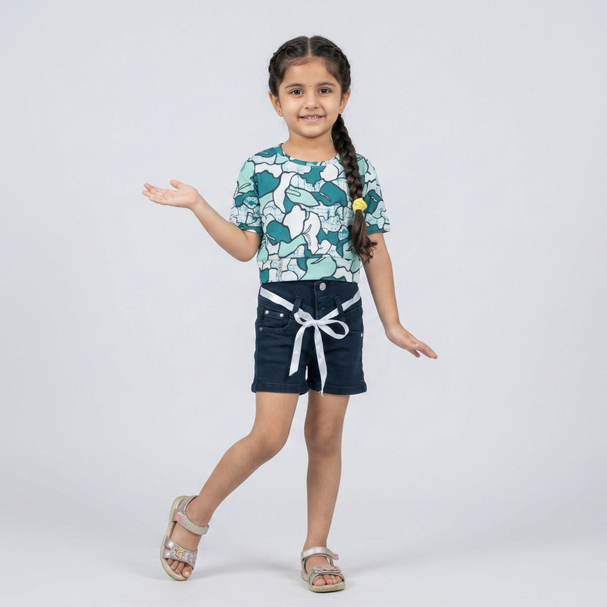 Girls Abstract Print T-Shirt