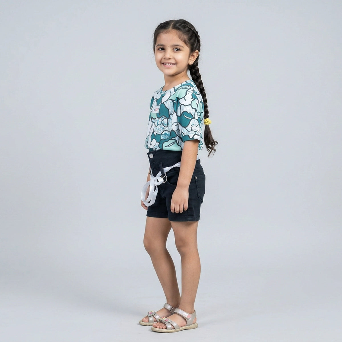 Girls Abstract Print T-Shirt