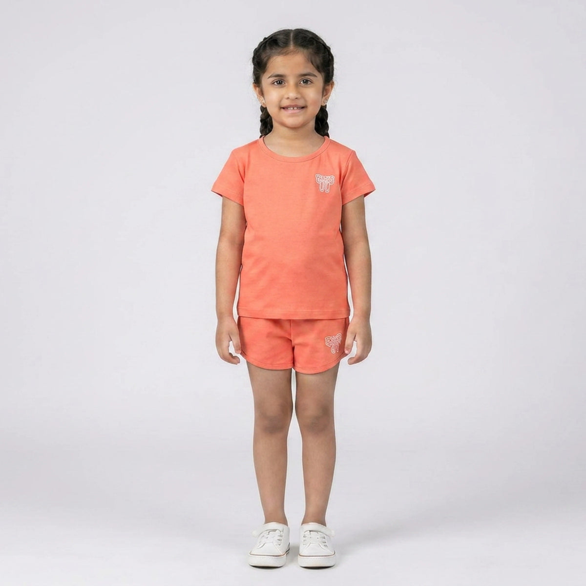 Girls Cotton Co-Ord Set – Cute T-Shirt & Shorts Casual Outfit for Kids - image 15