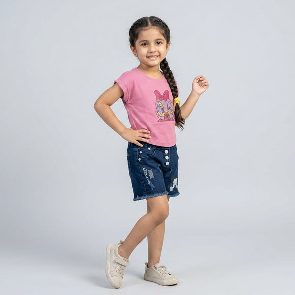 Girls Rhinestone Graphic T-Shirt