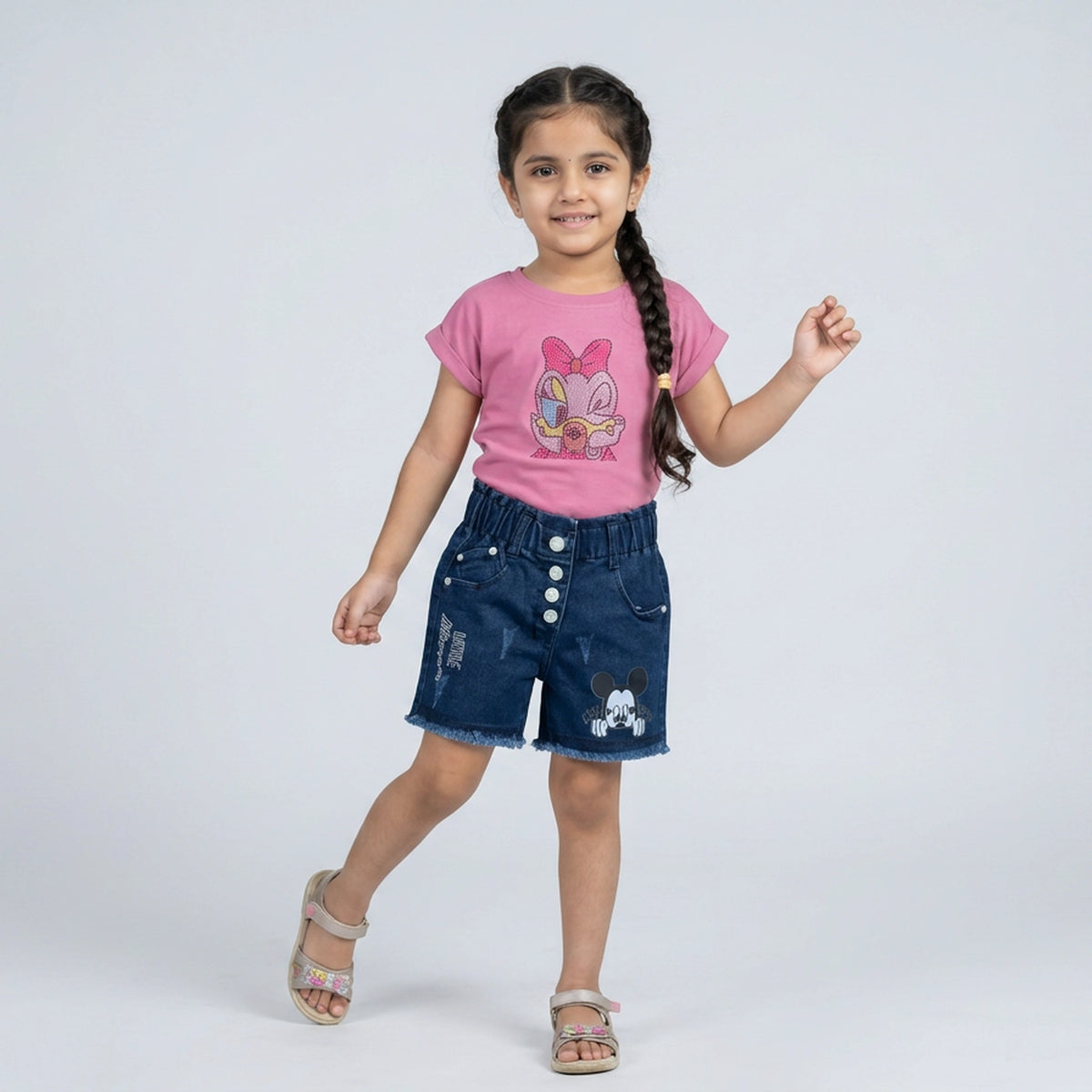 Girls Rhinestone Graphic T-Shirt