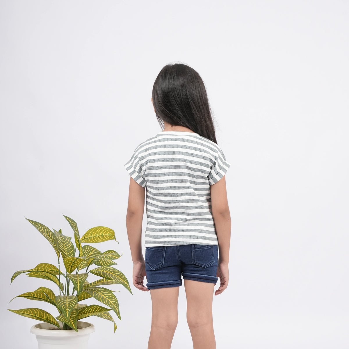 Fashionable Girls Striped Cotton T-Shirt – Perfect Everyday Wear - image 4