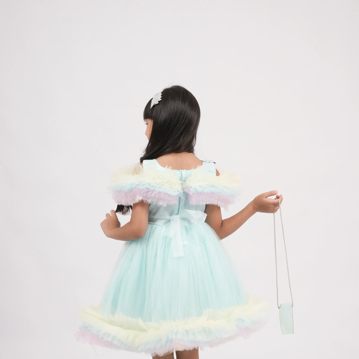Elegant Fancy Frock with Floral Bow - A Dress to Remember - image 6