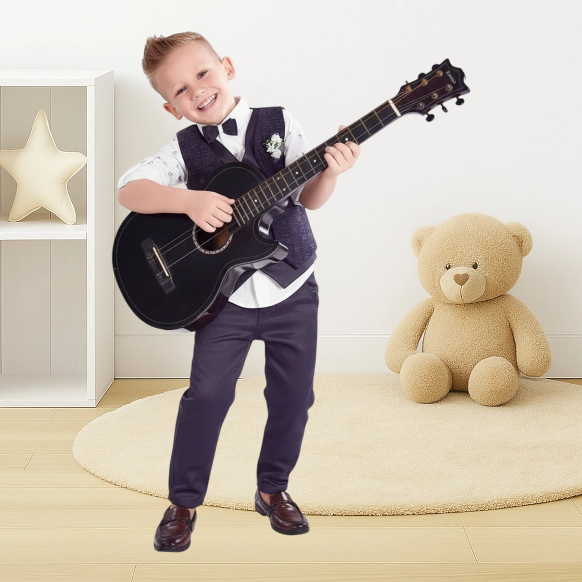 Boys Suit Set with Bow – Kids Party Wear Outfit - image 2