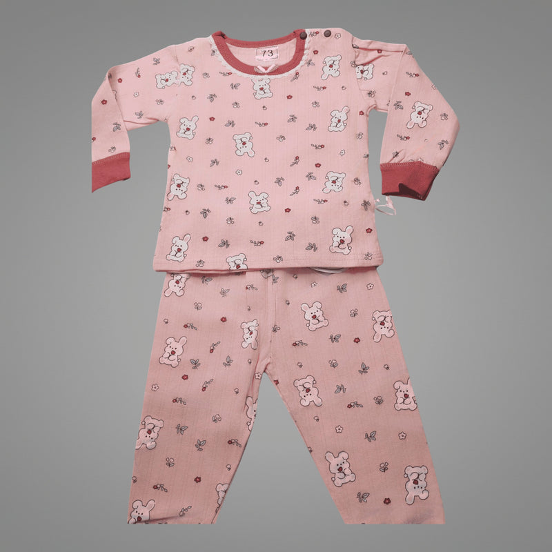 Baby Clothing Set - Printed Top & Bottoms