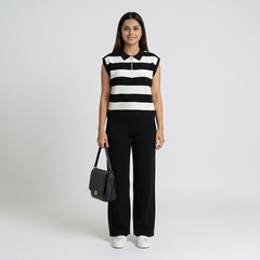 Women's Striped Knit Coord Set