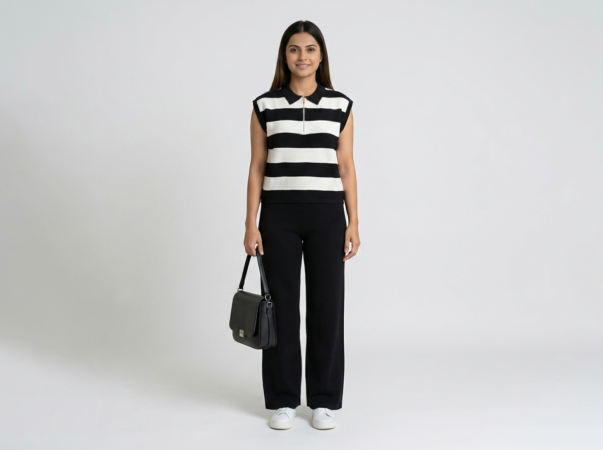 Women's Striped Knit Coord Set - image 6