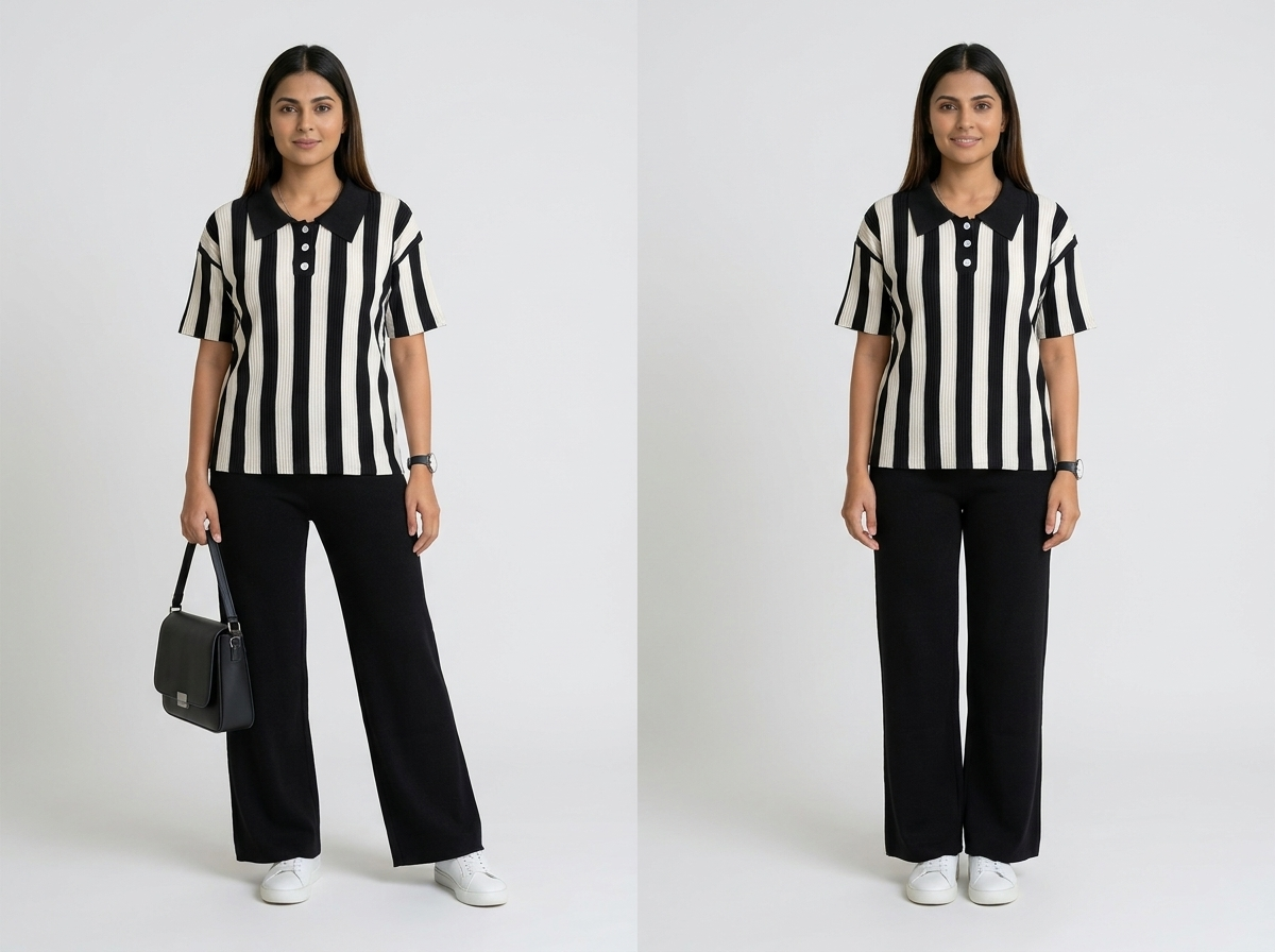 Women's Vertical Striped Knit Coord Set - image 16