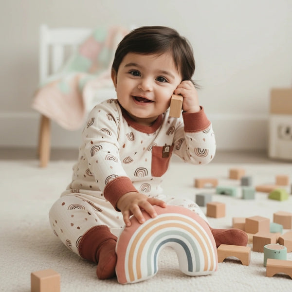Baby Clothing Set - Printed Top & Bottoms