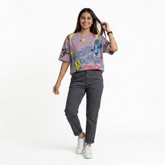 Women's Oversized T-Shirt – Mickey Mouse Graphic Print