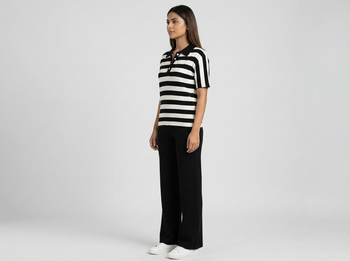 Women's Vertical Striped Knit Coord Set - image 14