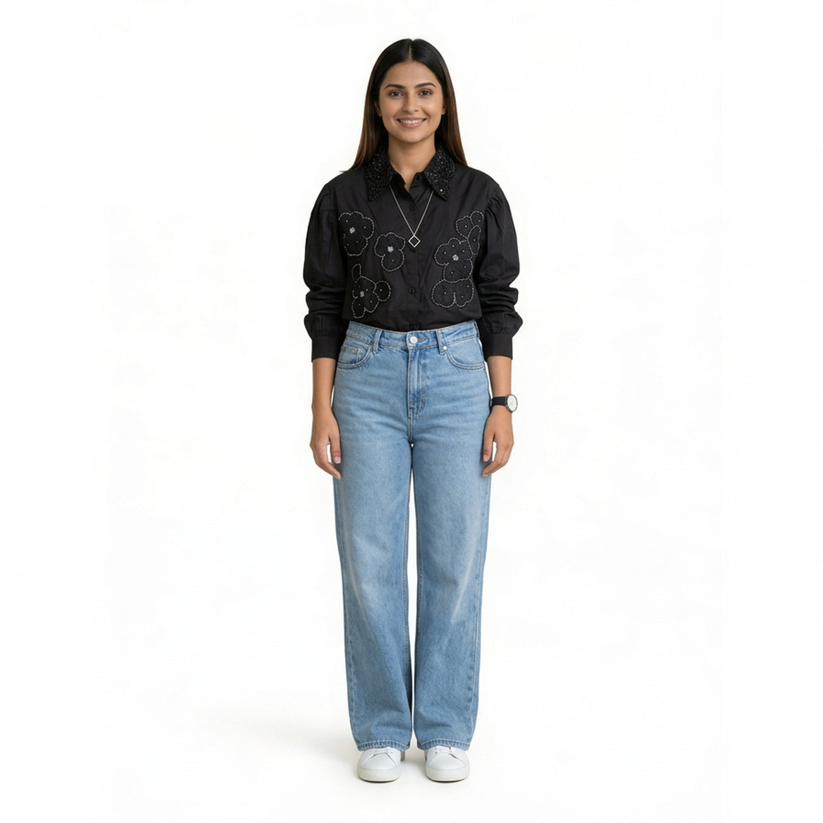 Embroidered Shirt for Women – Elegant Party & Formal Wear - image 1