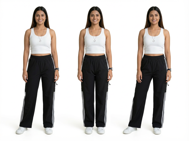 Women’s Beige or Grey Cargo Pyjamas – Relaxed Fit Utility Bottoms
