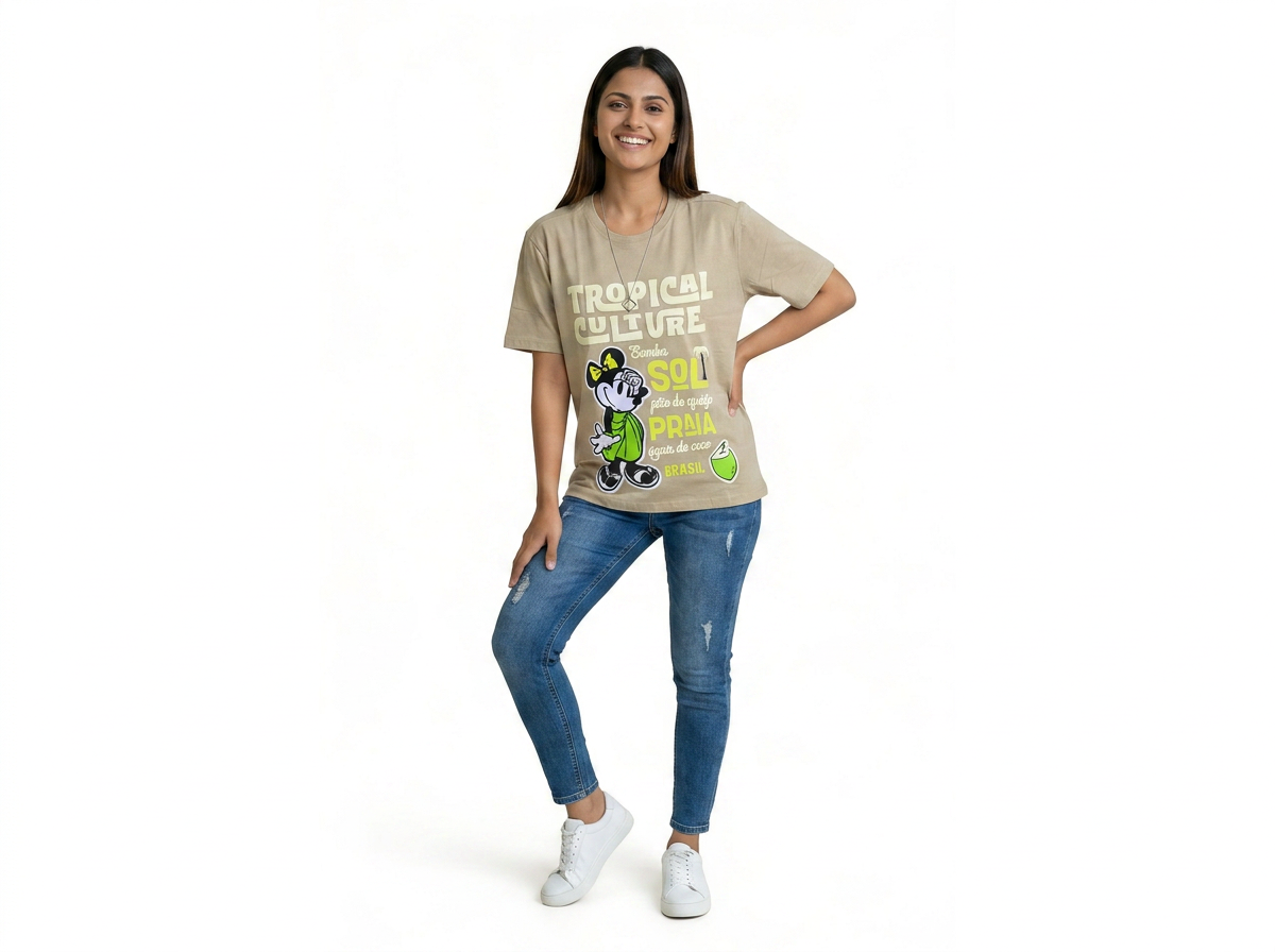 Women’s Tropical Culture Graphic T-Shirt – Casual Printed Cotton Tee - image 13
