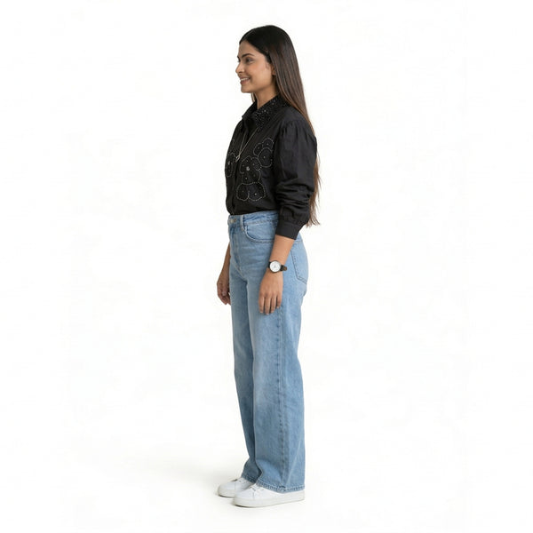 Embroidered Shirt for Women – Elegant Party & Formal Wear
