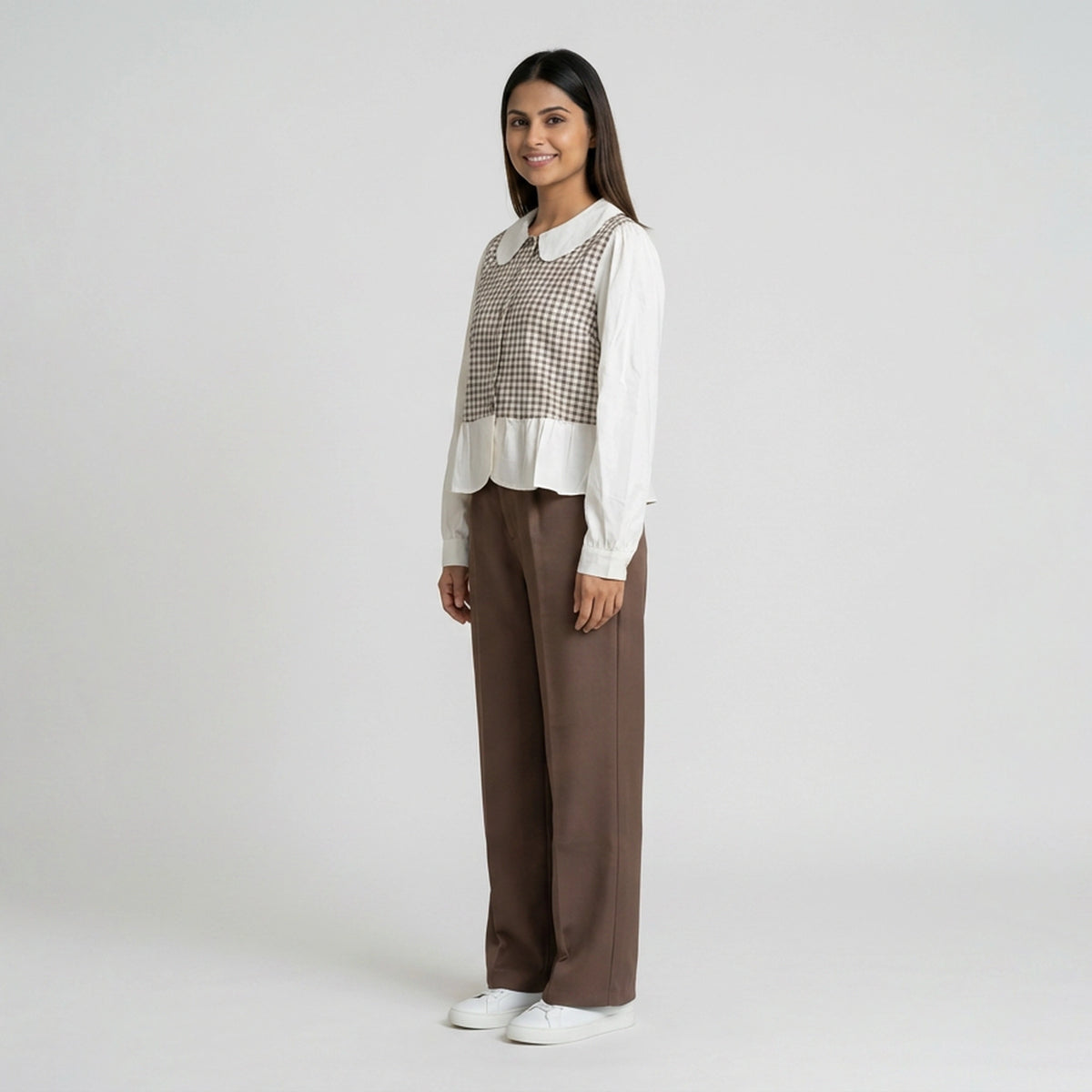Women’s High-Waisted Pleated Trousers – Elegant Wide Leg Formal Pants - image 2