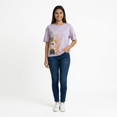Women's Oversized T-Shirt – Labubu Cartoon Print