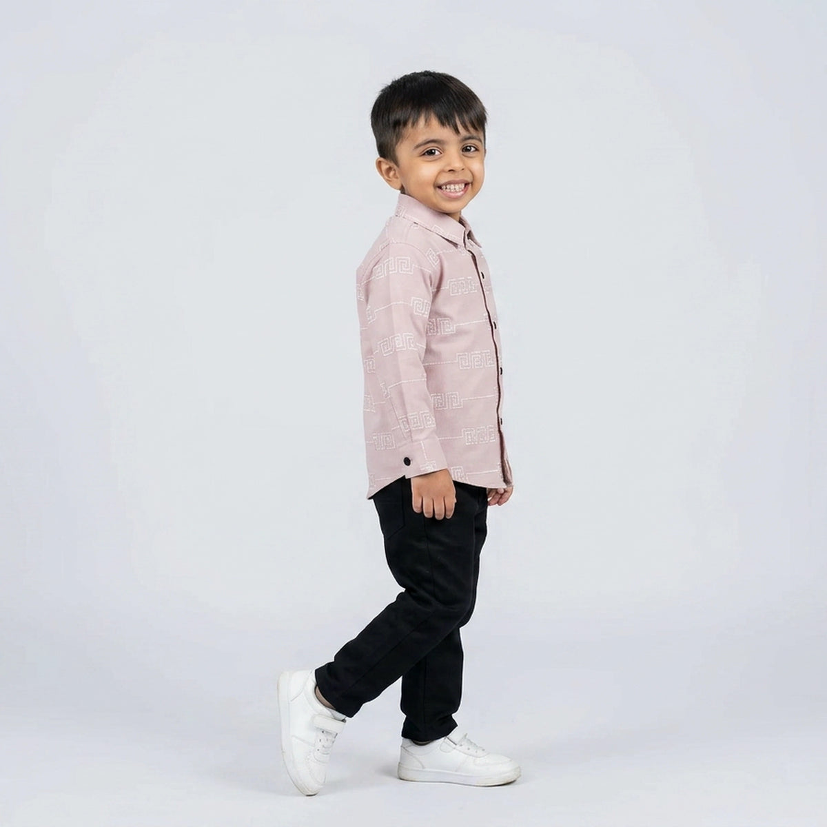 BOYS Light Blue Formal Shirt & Black Pants Set – Smart Casual Kids Outfit - image 5