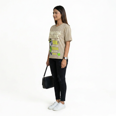Women’s Tropical Culture Graphic T-Shirt – Casual Printed Cotton Tee
