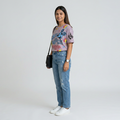 Women's Oversized T-Shirt – Mickey Mouse Graphic Print