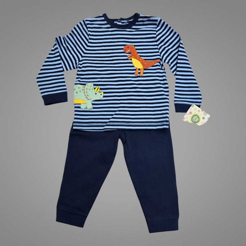 Baby Boys Outfit Set - Soft Striped  T-Shirt and Trousers