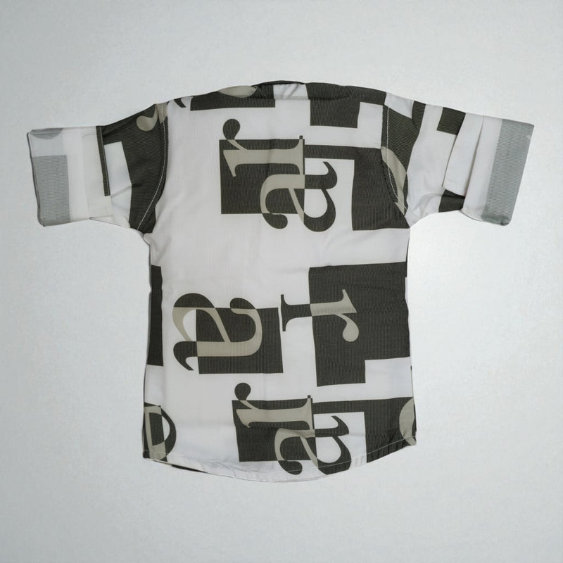 Smart Look for Little Boys –  Print Shirt with Matching Bottom