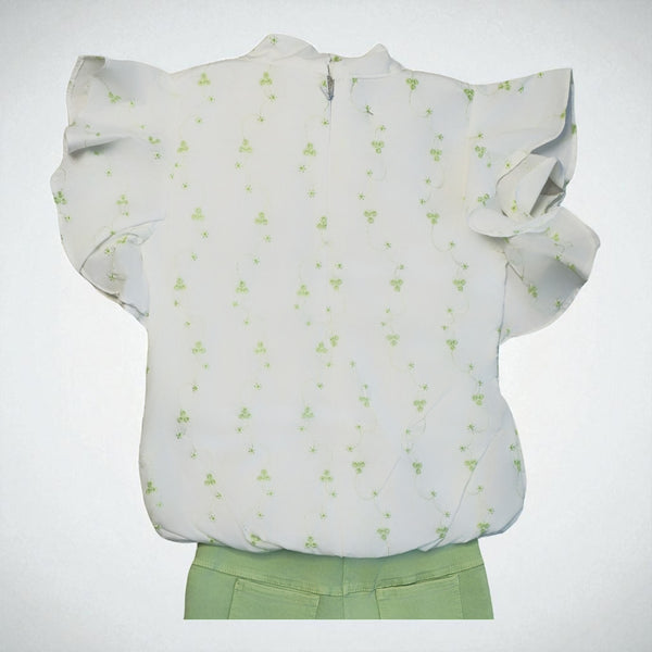 Elegant Girls' Bow-Tie Top and Shorts Combo – Perfect for Summer Days