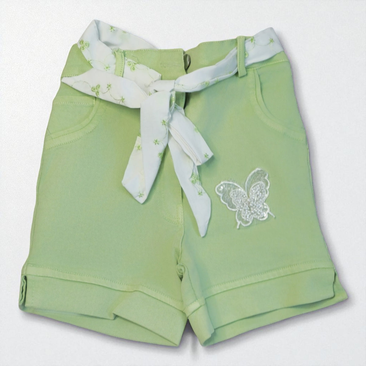 Elegant Girls' Bow-Tie Top and Shorts Combo – Perfect for Summer Days - image 10