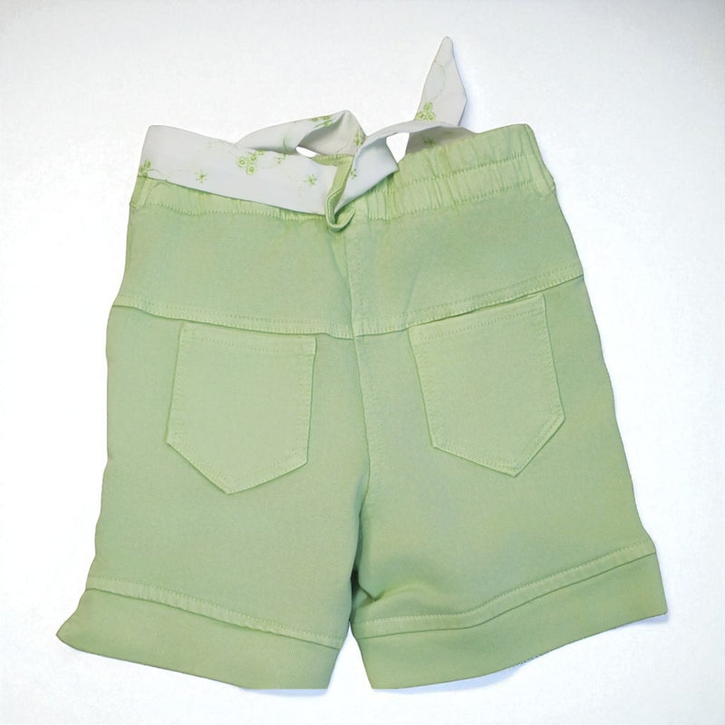 Elegant Girls' Bow-Tie Top and Shorts Combo – Perfect for Summer Days