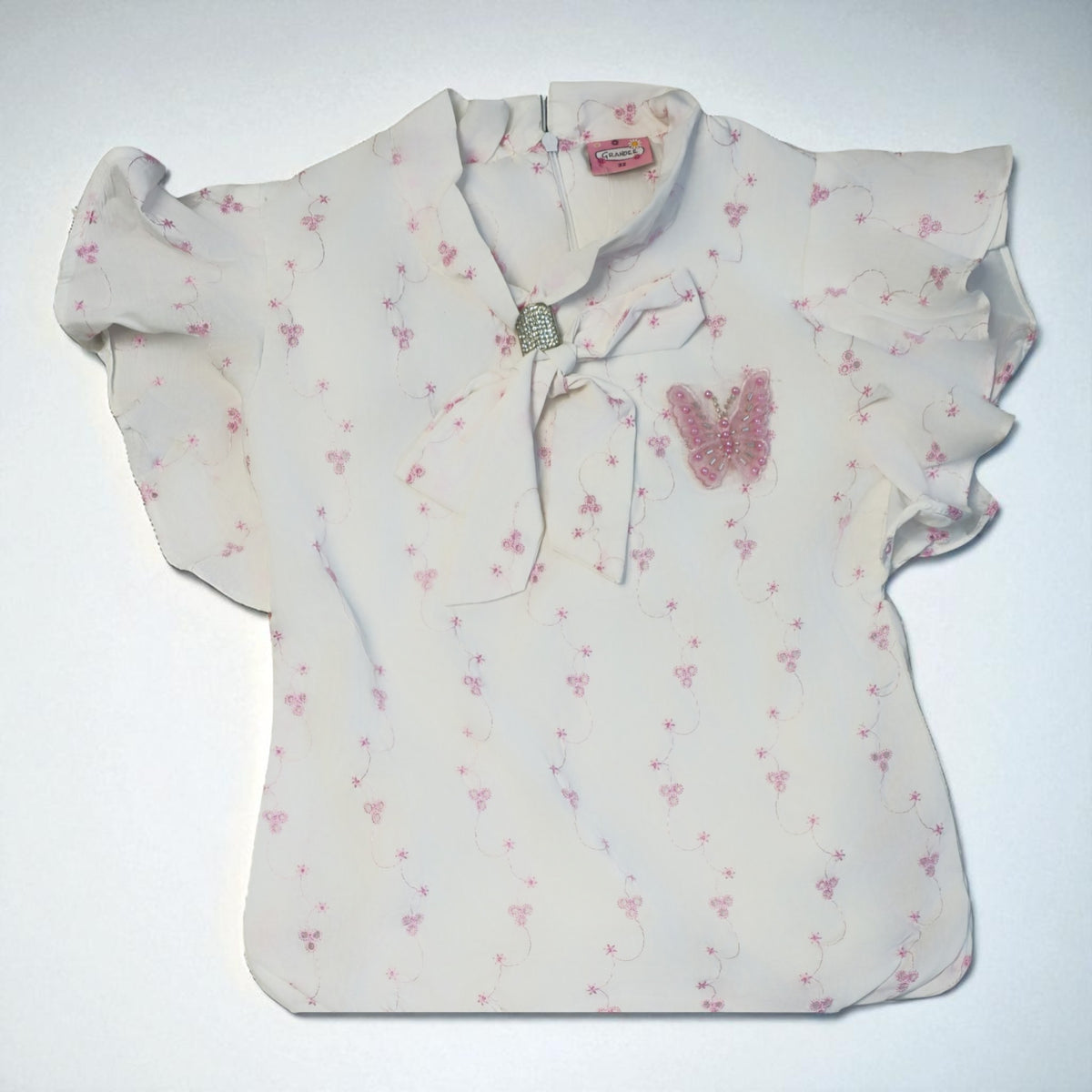 Elegant Girls' Bow-Tie Top and Shorts Combo – Perfect for Summer Days - image 14