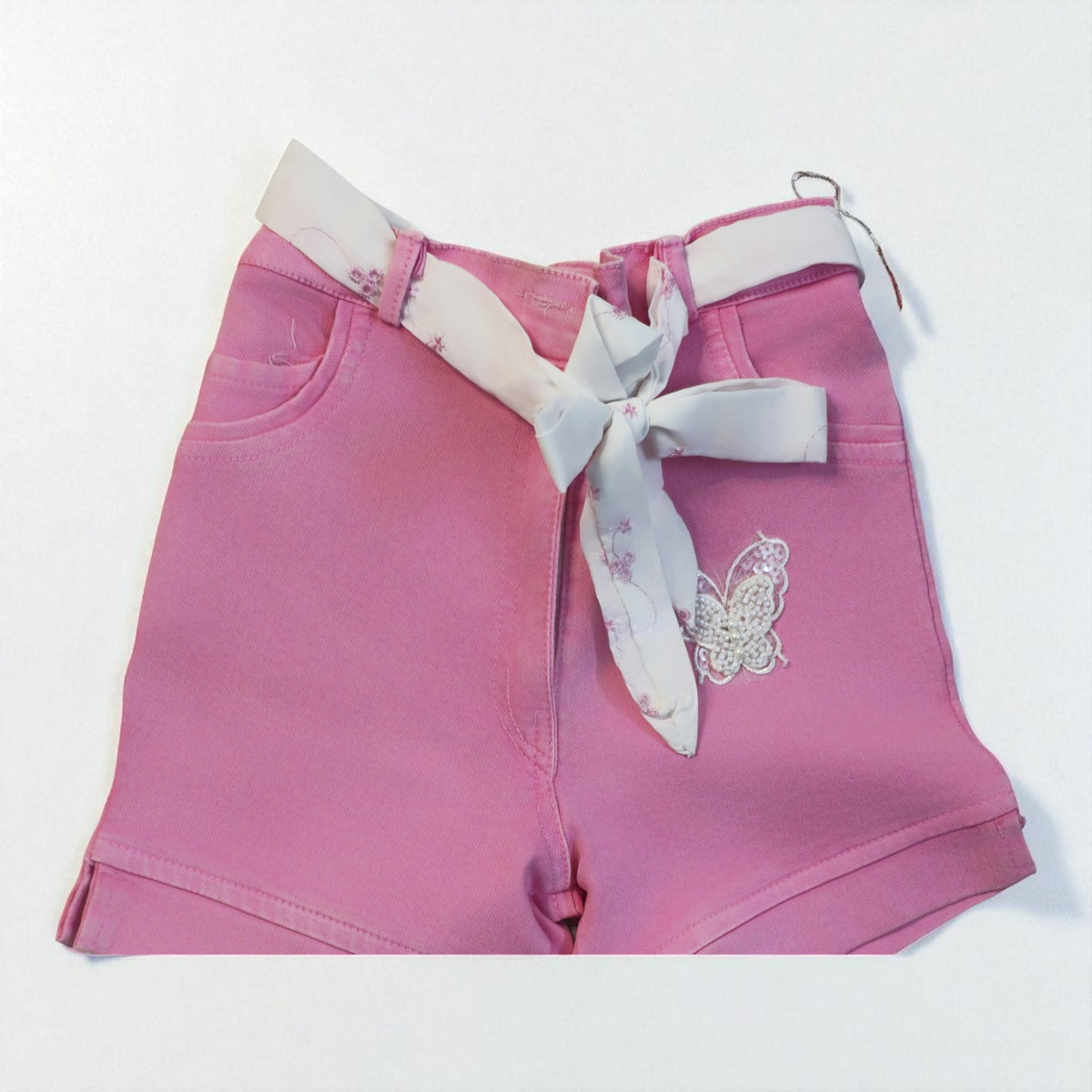 Elegant Girls' Bow-Tie Top and Shorts Combo – Perfect for Summer Days - image 18