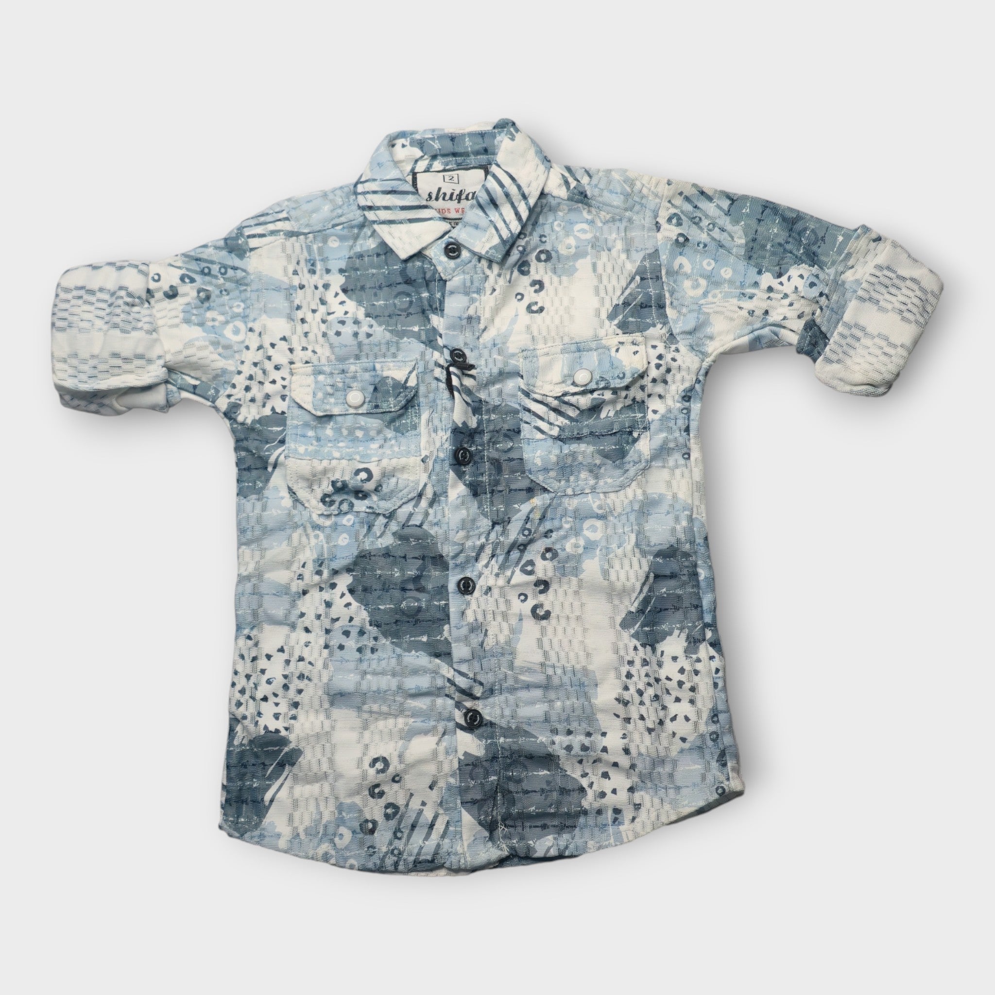Trendy Full Sleeve Printed Shirt for Boys – Soft Cotton Fabric